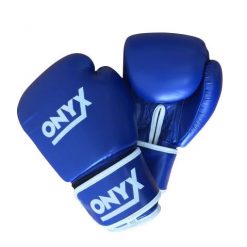 Blue Onyx Thai Style Boxing Gloves